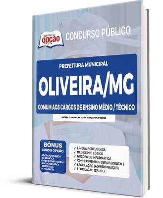 Apostila Prefeitura de Oliveira - MG - Comum aos Cargos de Ensino Médio/Técnico