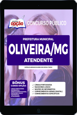 Apostila Prefeitura de Oliveira - MG em PDF - Atendente