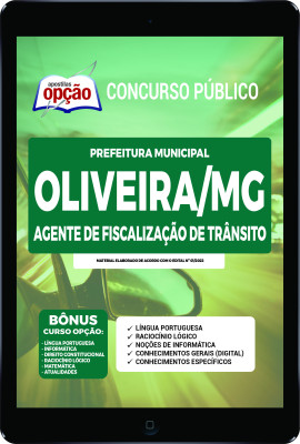Apostila Prefeitura de Oliveira - MG em PDF - Agente de Fiscalização de Trânsito