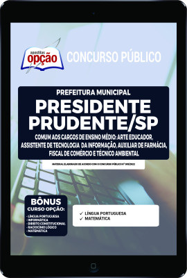 Apostila Prefeitura de Presidente Prudente - SP em PDF - Comum aos Cargos de Ensino Médio