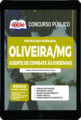 Apostila Prefeitura de Oliveira - MG em PDF - Agente de Combate às Endemias