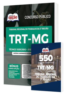 Combo Impresso TRT-MG - Técnico Judiciário – Área Administrativa