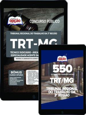 Combo Digital TRT-MG - Técnico Judiciário – Área Administrativa – Especialidade Agente da Polícia Judicial