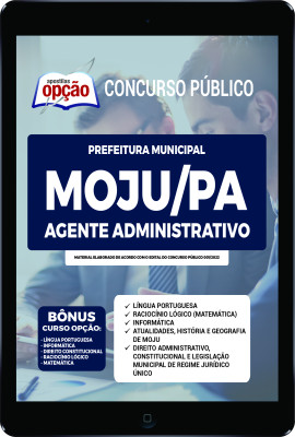 Apostila Prefeitura de Moju - PA em PDF - Agente Administrativo