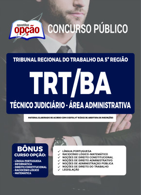 Apostila TRT-BA - Técnico Judiciário - Área Administrativa