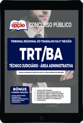 Apostila TRT-BA em PDF - Técnico Judiciário - Área Administrativa