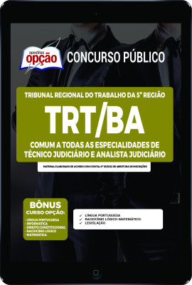 Apostila TRT-BA em PDF - Comum a Todos os Cargos: Técnico Judiciário