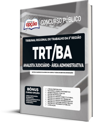 Apostila TRT-BA - Analista Judiciário - Área Administrativa