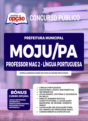 Apostila Prefeitura de Moju - PA - Professor MAG 2 - Língua Portuguesa