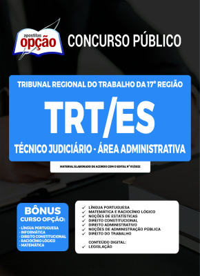 Apostila TRT-ES - Técnico Judiciário - Área Administrativa