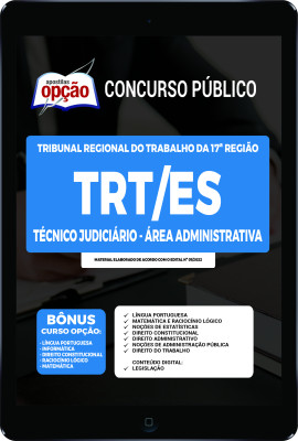 Apostila TRT-ES em PDF - Técnico Judiciário - Área Administrativa