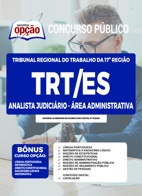 Apostila TRT-ES - Analista Judiciário - Área Administrativa