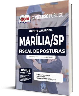 Apostila Prefeitura de Marília - SP - Fiscal de Posturas