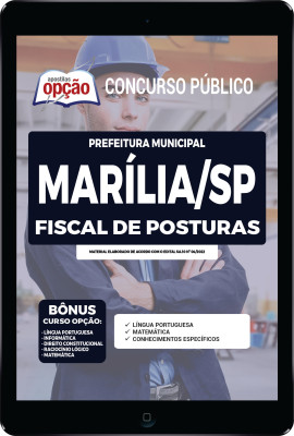 Apostila Prefeitura de Marília - SP em PDF - Fiscal de Posturas