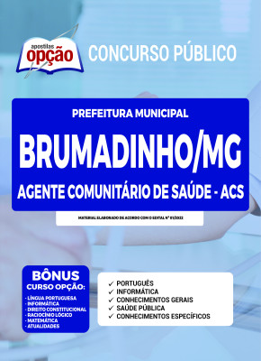 Apostila Prefeitura de Brumadinho - MG - Agente Comunitário de Saúde - ACS