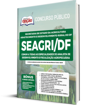 Apostila SEAGRI-DF - Comum a Todas as Especialidades de Analista de Desenvolvimento e Fiscalização Agropecuária