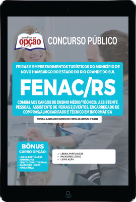 Apostila FENAC-RS em PDF - Comum aos Cargos de Ensino Médio/Técnico