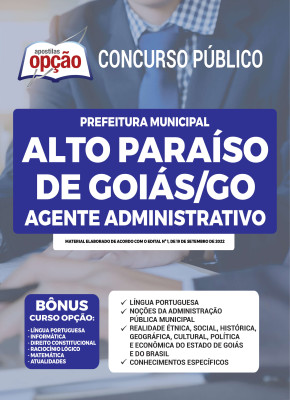 Apostila Prefeitura de Alto Paraíso de Goiás - GO - Agente Administrativo