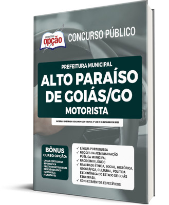 Apostila Prefeitura de Alto Paraíso de Goiás - GO - Motorista