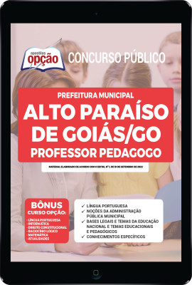 Apostila Prefeitura de Alto Paraíso de Goiás - GO em PDF - Professor Pedagogo
