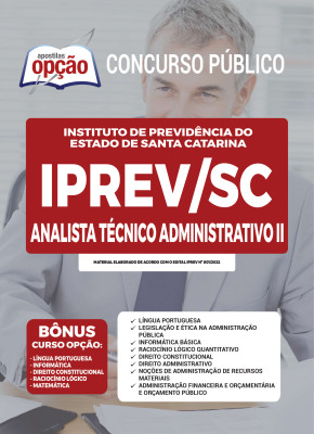 Apostila IPREV-SC - Analista Técnico Administrativo II