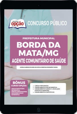 Apostila Prefeitura de Borda da Mata - MG em PDF - Agente Comunitário de Saúde