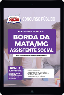 Apostila Prefeitura de Borda da Mata - MG em PDF - Assistente Social