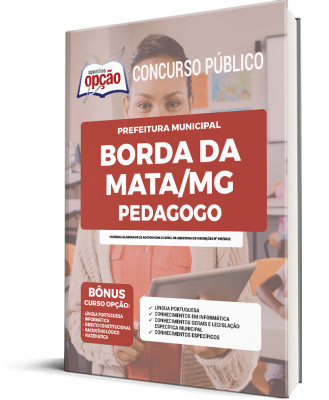 Apostila Prefeitura de Borda da Mata - MG - Pedagogo