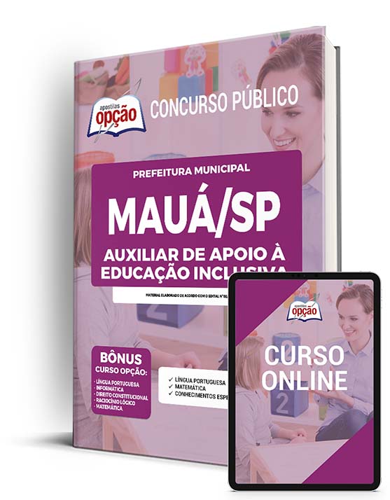 Apostila Prefeitura de Mauá - SP 2022 Auxiliar de Apoio à Educação Inclusiva