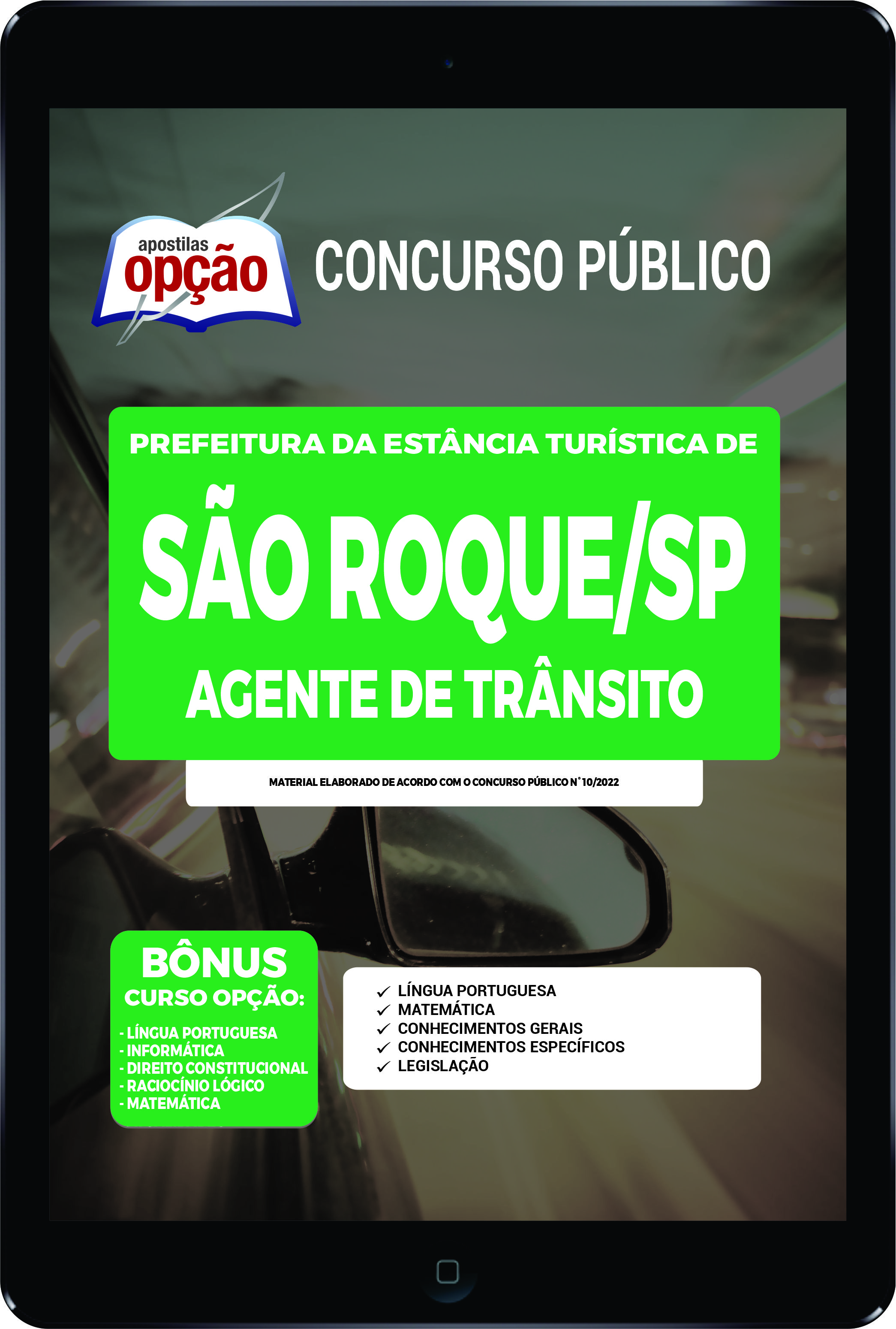 Apostila Prefeitura de São Roque - SP PDF - Agente de Trânsito 2022
