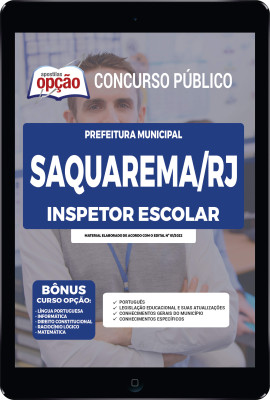 Apostila Prefeitura de Saquarema - RJ em PDF - Inspetor Escolar