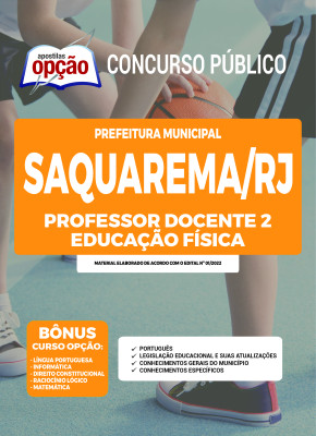 Apostila Prefeitura de Saquarema - RJ - Professor Docente 2 - Educação Física