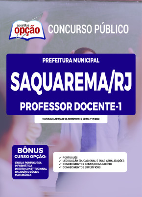 Apostila Prefeitura de Saquarema - RJ - Professor Docente 1