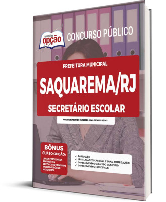 Apostila Prefeitura de Saquarema - RJ - Secretário Escolar