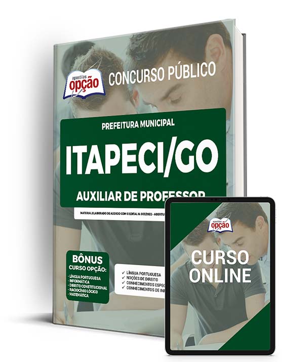 Apostila Prefeitura de Itapaci - GO 2022 - Auxiliar de Professor