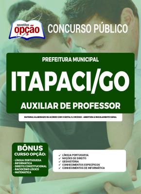 Apostila Prefeitura de Itapaci - GO - Auxiliar de Professor