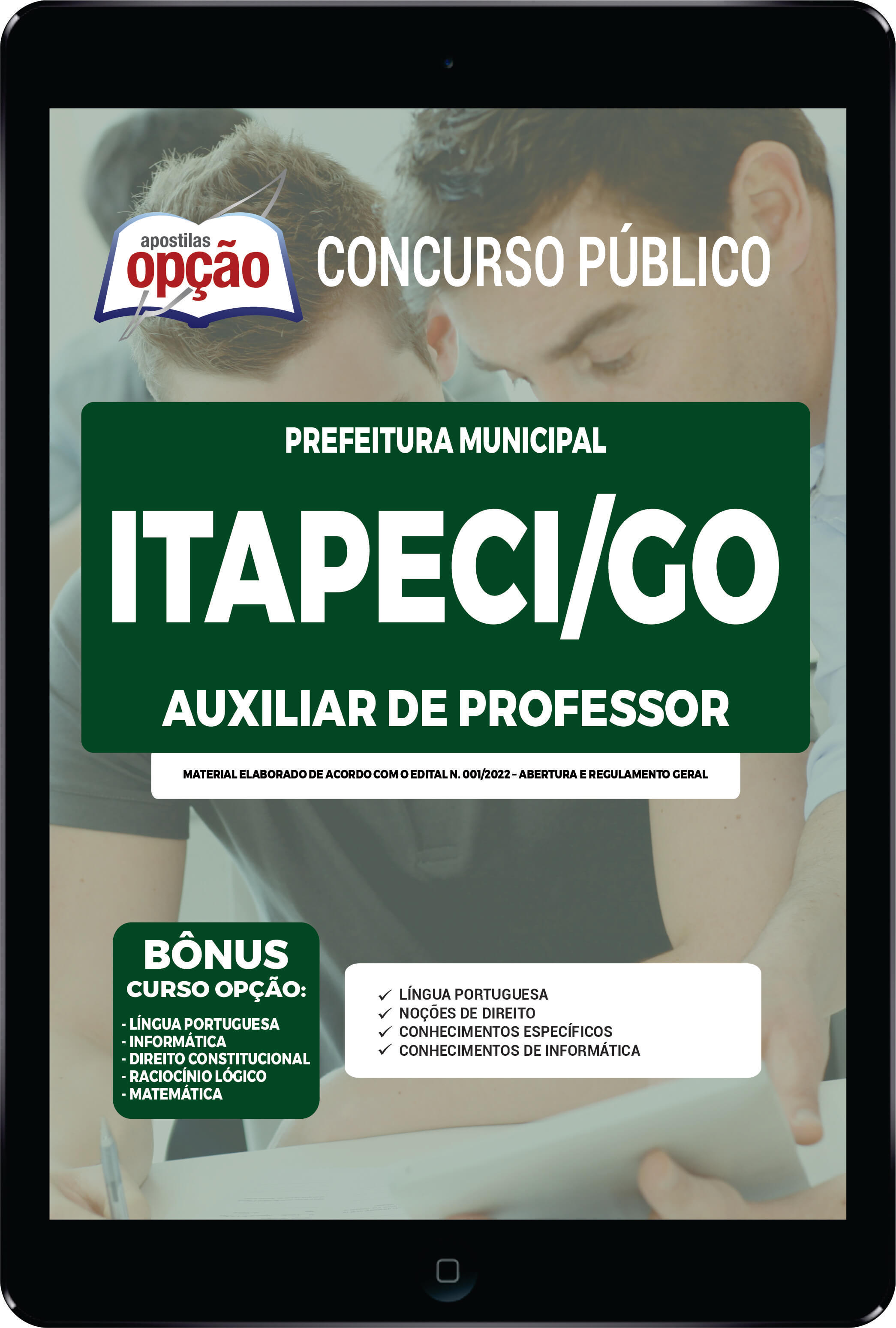 Apostila Prefeitura de Itapaci - GO PDF - Auxiliar de Professor 2022