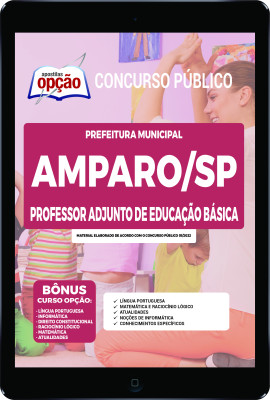 Apostila Prefeitura de Amparo - SP em PDF - Professor Adjunto de Educação Básica