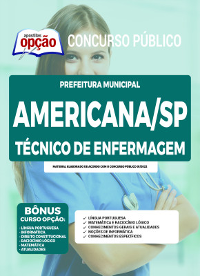 Apostila Prefeitura de Americana - SP - Técnico de Enfermagem