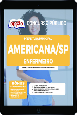 Apostila Prefeitura de Americana - SP em PDF - Enfermeiro