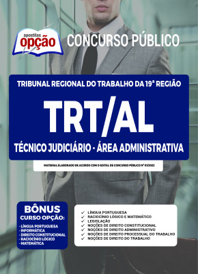 Apostila TRT-AL - Técnico Judiciário - Área Administrativa