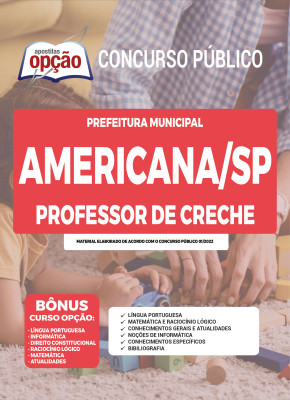 Apostila Prefeitura de Americana - SP - Professor de Creche