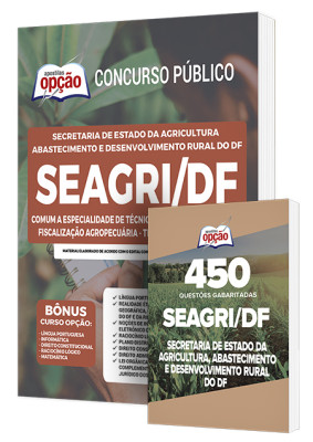 Combo Impresso SEAGRI-DF - Comum a Especialidade de Técnico de Desenvolvimento e Fiscalização Agropecuária: Técnico de Laboratório