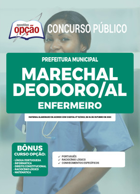 Apostila Prefeitura de Marechal Deodoro - AL - Enfermeiro