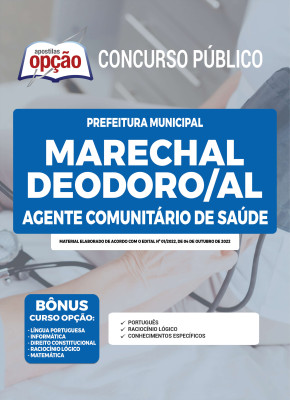 Apostila Prefeitura de Marechal Deodoro - AL - Agente Comunitário de Saúde