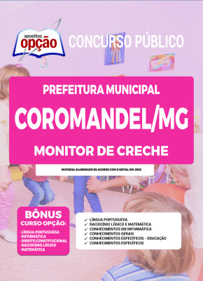 Apostila Prefeitura de Coromandel - MG - Monitor de Creche