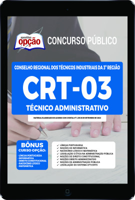 Apostila CRT-03 em PDF - Técnico Administrativo
