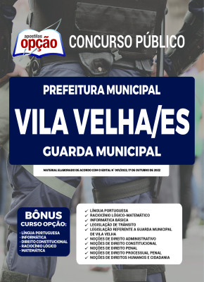Apostila Prefeitura de Vila Velha - ES - Guarda Municipal