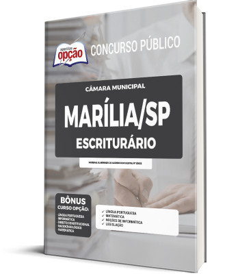 Apostila Câmara de Marília - SP - Escriturário