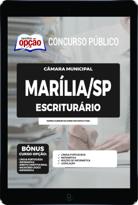 Apostila Câmara de Marília - SP em PDF - Escriturário